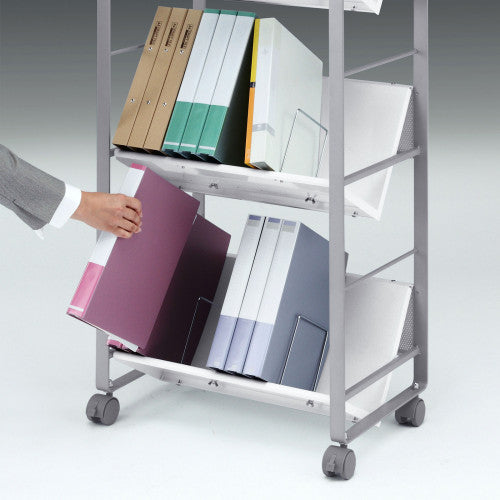 サンワサプライ 550x350x 695mm ファイルワゴン WG-100N2