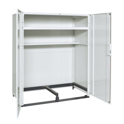 サカエ 1500x790x1800mm ドラム缶保管庫 STH-1575DMW