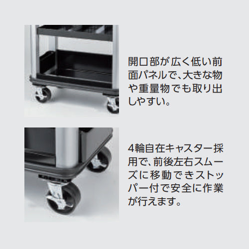 京都機械工具(KTC) 670x420x900mm/3段 ツールステーション SKR603C