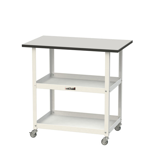 山金工業 750X450X738mm 天板付ツールワゴン(クリーンルーム対応) HTRC-7545GYW