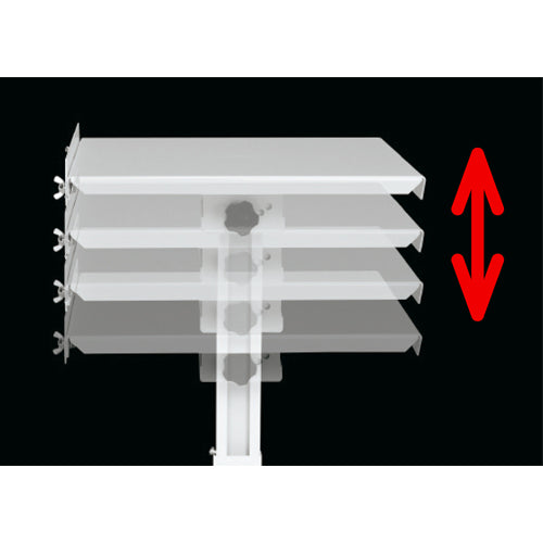 サカエ 500x400x740-1000mm/50kg ワークテーブル(傾斜) TS-54RW