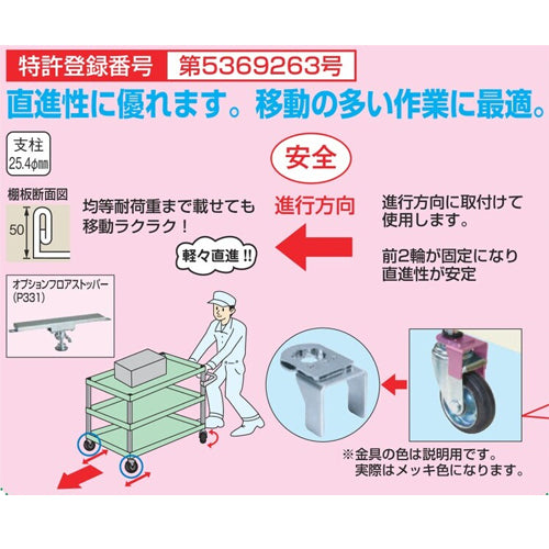 サカエ 900x600x1500mm/5段 ツールワゴン CSP-90155YW