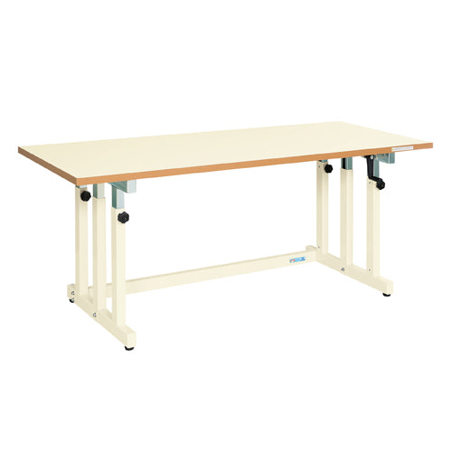 サカエ 1500x750x680-1080mm/300kg 作業台/ハンドル式 UDN-157MI