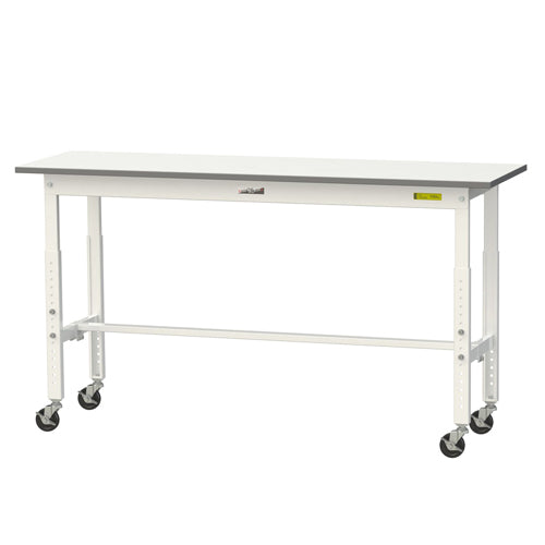 山金工業 1500x450x685-985mm ワークテーブル(キャスター付) SUPAC-1545-WW