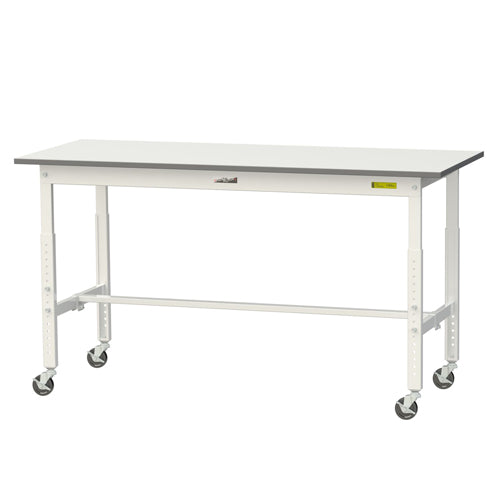 山金工業 1500x600x685-985mm ワークテーブル(キャスター付) SUPAC-1560-WW