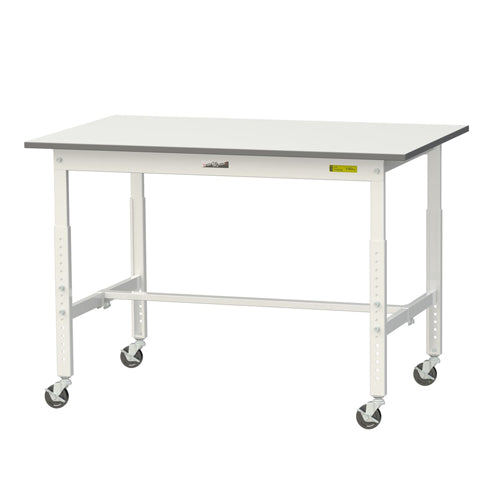 山金工業 1200x750x685-985mm ワークテーブル(キャスター付) SUPAC-1275-WW