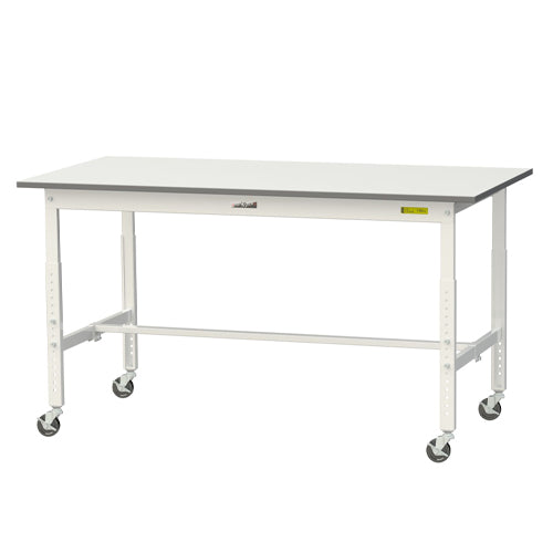山金工業 1500x750x685-985mm ワークテーブル(キャスター付) SUPAC-1575-WW