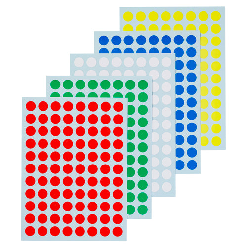 ニチバン φ 8mm /1320片 カラーラベルシール ML-120N