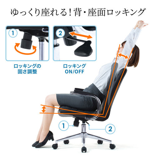 サンワサプライ ビジネスチェアー SNC-L12BK