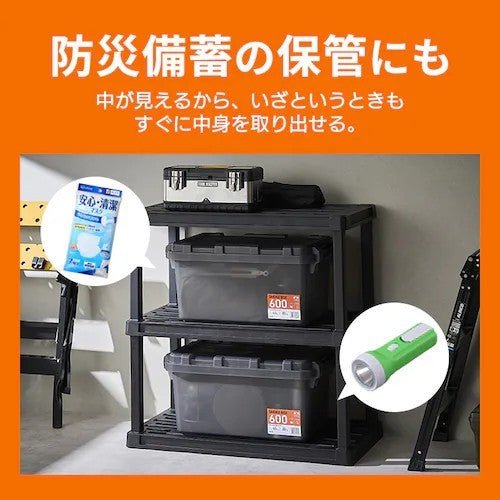 アイリスオーヤマ(IRIS OHYAMA) 637x372x328mm 車載ケース(樹脂製/透明) SMB-600