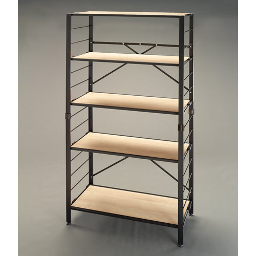 アイリスオーヤマ(IRIS OHYAMA) 760x345x1592mm 連結式スチールラック(木天板) KRSR-5