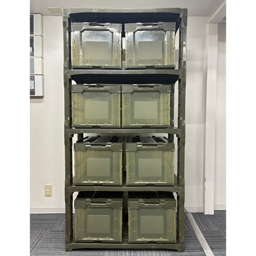 ESCO(エスコ) 900x450x1800mm/5段 ラック棚(OD/超強化PP製) EA976AL-65
