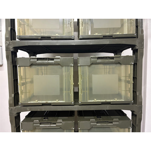ESCO(エスコ) 900x450x1800mm/5段 ラック棚(OD/超強化PP製) EA976AL-65