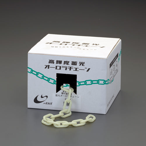 ESCO(エスコ) 6.0mmx 5m プラスチックチェーン(蓄光) EA980AG-100
