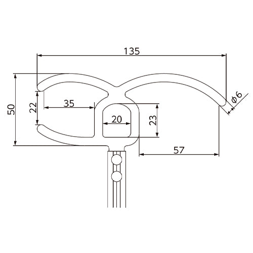 オーエッチ工業 380-1000mm 伸縮式玉掛け安全棒 TSB-1000