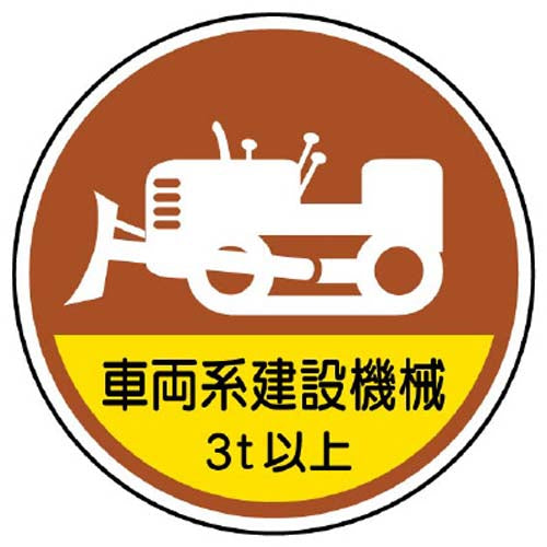 ユニット(UNIT) φ35mm ヘルメットステッカー(車両系建設機械~/2枚) 370-98A