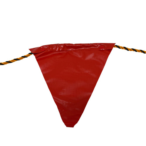 ESCO(エスコ) 100m 三角旗(33連/赤・無地) EA983DH-222