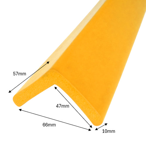 カーボーイ 57x57x900mm クッションガード(黄/2本/マグネット式) ACMAGWYE