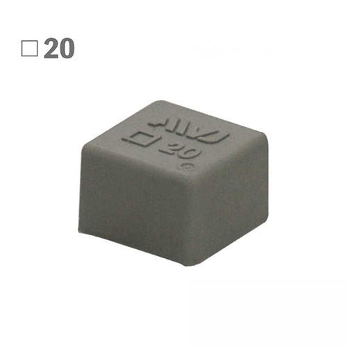 AWJ 20×20×15mm 角型保護キャップ(EL/グレー/2コ) EOC30216-0020