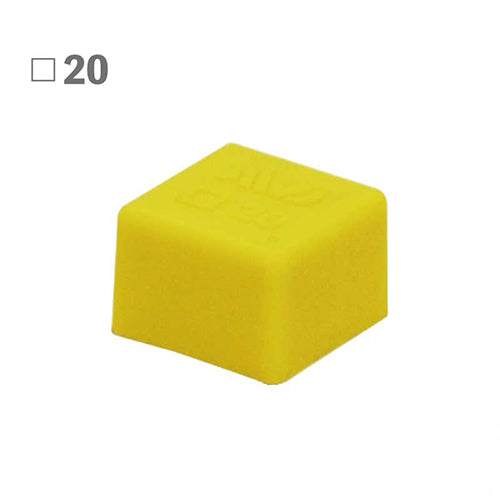 AWJ 20×20×15mm 角型保護キャップ(EL/イエロー/2コ) EOE30216-0020