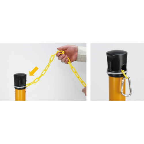 中発販売 380x1050mm チェーンスタンド(チェーン内蔵) BNP-675YST