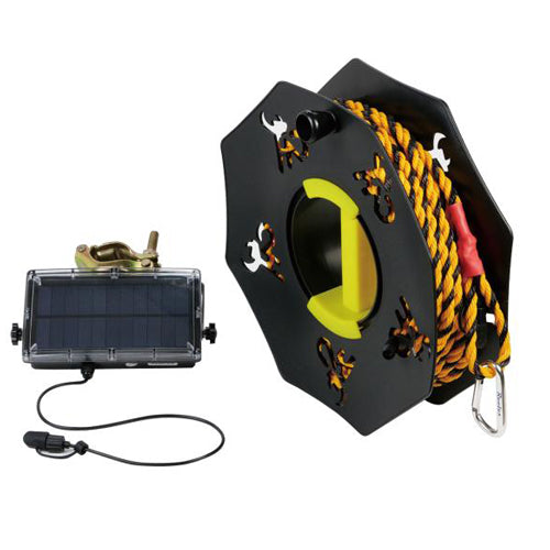 中発販売 φ10x20m LEDトラロープ(リール式) BRR-1020LEDH