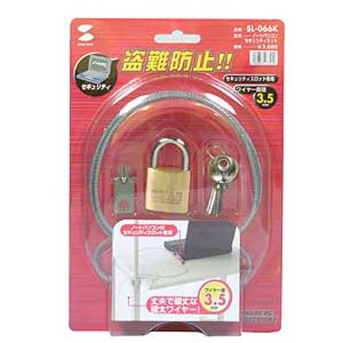サンワサプライ 1.5m パソコンセキュリティーキット SL-066K