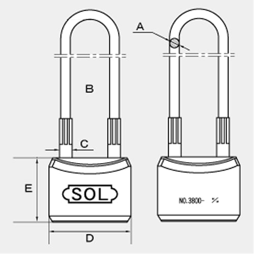 ESCO(エスコ) 900mm ワイヤー錠 EA983TT-52A