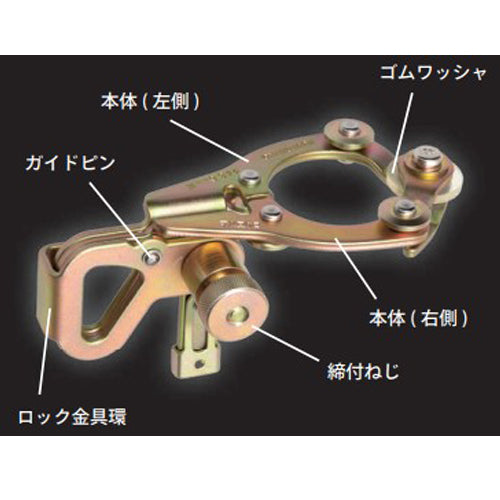 藤井電工 φ48.6mm リング付クランプ(単管用/取付工具不要 TC-2