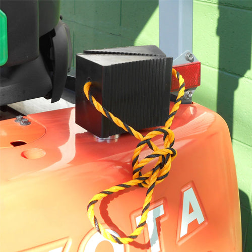 信栄物産 75x124x 66mm タイヤストッパー(マグネット・ヒモ付/1組 4201WM