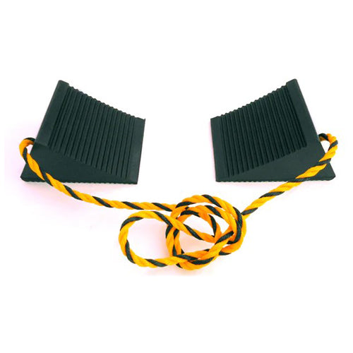 信栄物産 98x135x 65mm タイヤストッパー(マグネット・ヒモ付/1組 4202WM