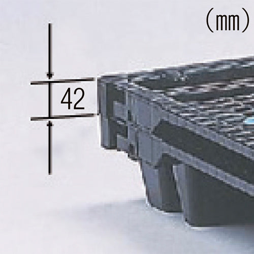 三甲(サンコー) 1100x1100x130mm パレット・PP製(軽量/2枚) 812136