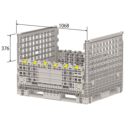 三甲(サンコー) 1200x1020x950mm メッシュパレット(回転フォーク対応) 803280