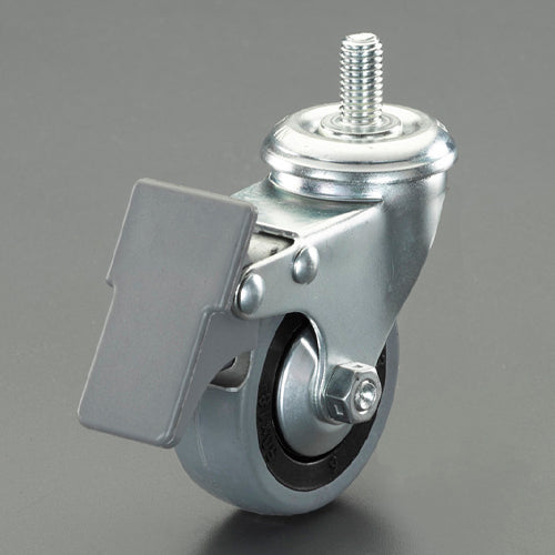 イマオコーポレーション 50mm/ M8 キャスター(自在金具/ブレーキ付/ねじ式) CAC7-050CBF