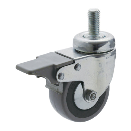 イマオコーポレーション 80mm/M12 キャスター(自在金具/ブレーキ付/ねじ式) CAC7-080CBF