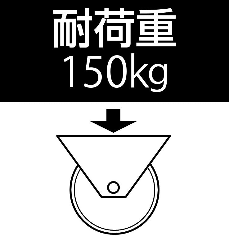 ESCO(エスコ) 100mm キャスター(自在金具/ブレーキ付) EA986GP-21A
