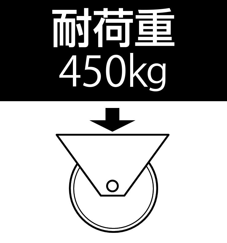 ESCO(エスコ) 100mm キャスター(自在金具) EA986KG-100A