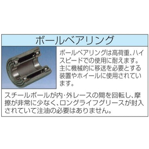 ESCO(エスコ) 100mm キャスター(自在金具・前輪ブレーキ付) EA986KG-1A