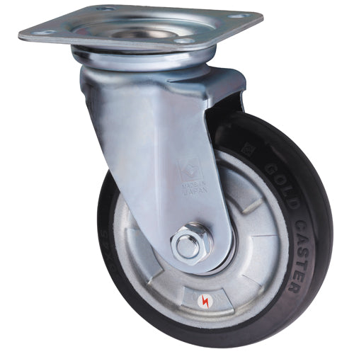 東正車輌(TOSEI) 100mm キャスター(自在金具付/高導電) WJ-100RBE