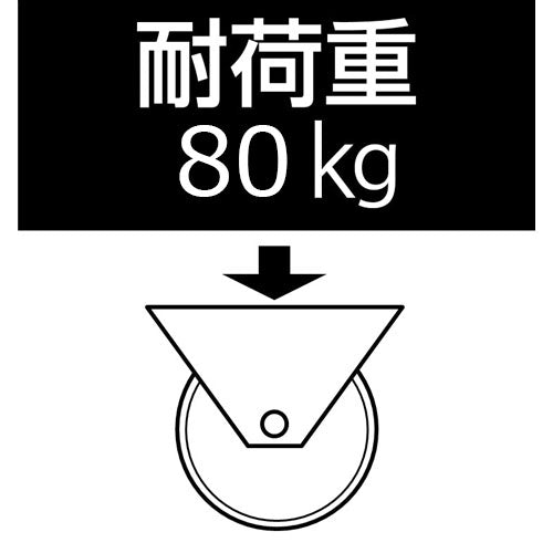 東正車輌(TOSEI) 75mm キャスター(ゴム車/固定/ステンレス製) AWK-75RNB