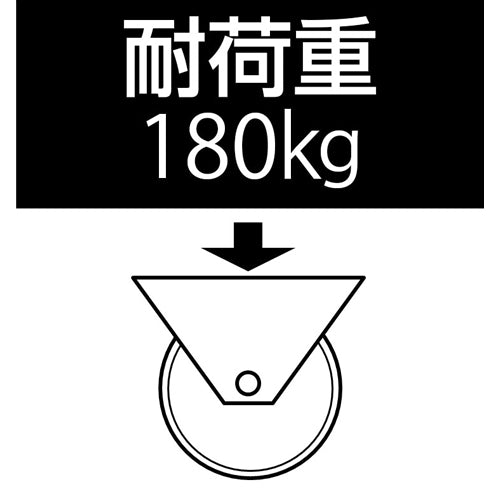東正車輌(TOSEI) 130mm キャスター(ゴム車/固定/ステンレス製) AWK-130RNB