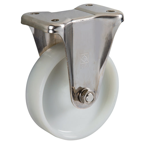 東正車輌(TOSEI) 130mm キャスター(ナイロン車/固定/ステンレス製) AWK-130N