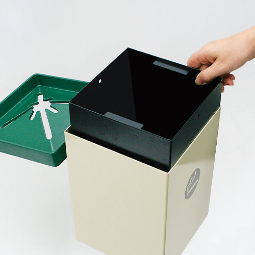 テラモト 380x300x810mm 吸いがら入れ(屋外スタンドD型) SS-257-020-0