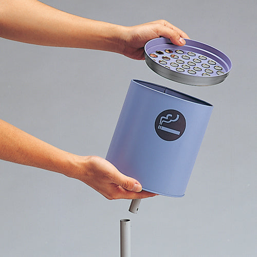 テラモト 350x350x800mm 吸いがら入れ(屋外スタンドK型) SS-257-030-3