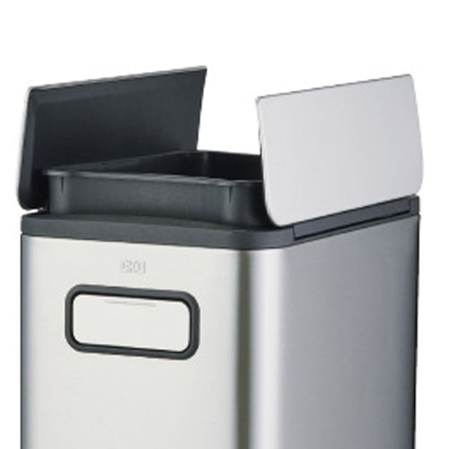 ESCO(エスコ) 20L ダストボックス(ペダル開閉式/ステンレス製) EA995AA-93