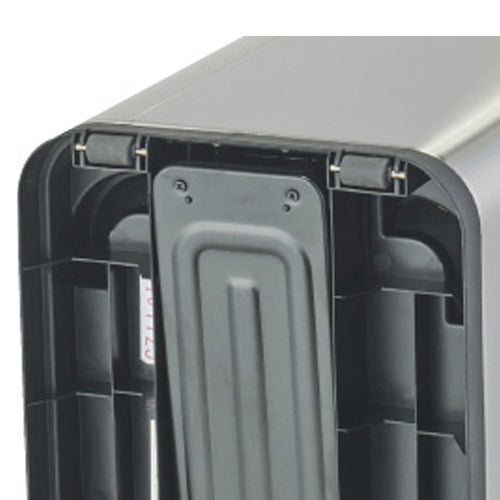 ESCO(エスコ) 30L ダストボックス(ペダル開閉式/ステンレス製) EA995AA-94