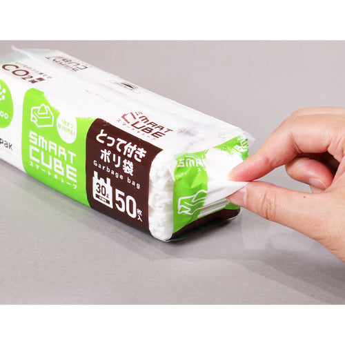 日本サニパック 500x700mm/30L ポリ袋(半透明/取手付/50枚) CSC39