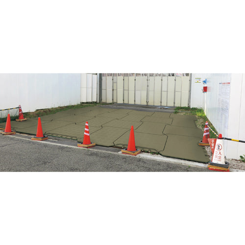 ESCO(エスコ) 894x750x40mm 樹脂製敷板(連結式/OD色/5枚) EA997RZ-60A