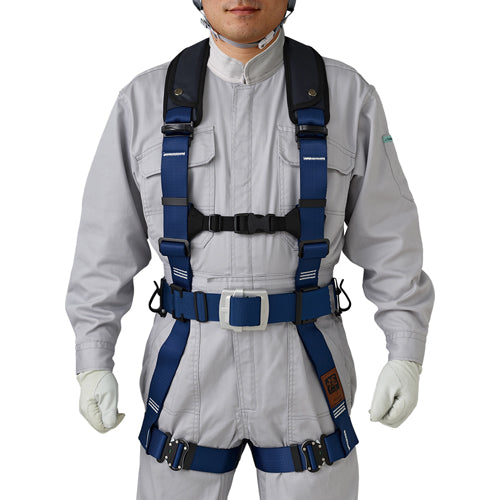谷沢製作所(タニザワ) 墜落制止用器具(フルハーネス/巻取+伸縮ランヤード付) 574AD-SK BL+5201-KQ/TRP