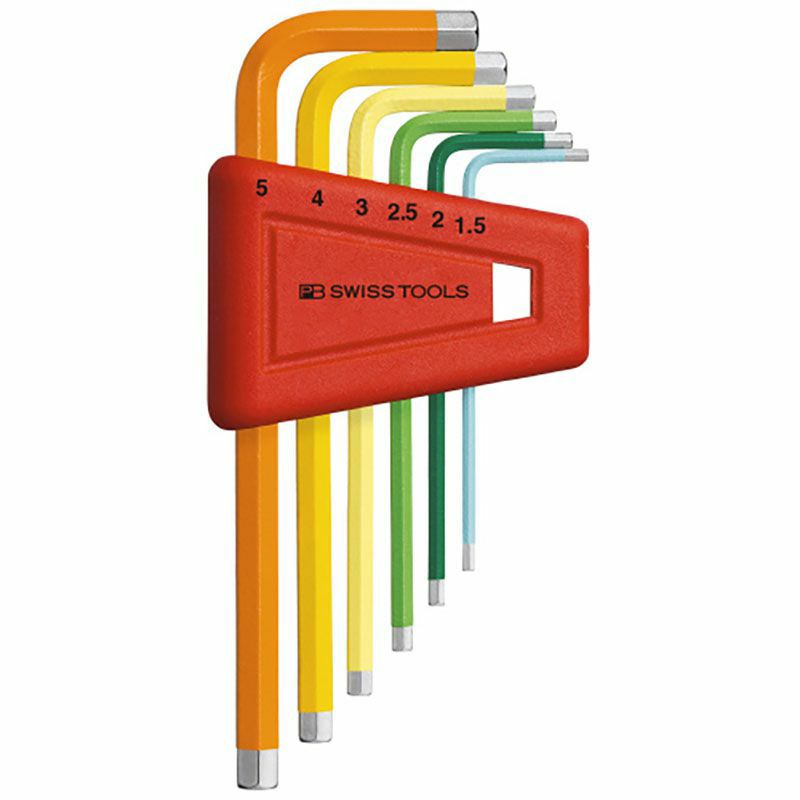 PB SWISS TOOLS(ピービースイスツールズ) レインボー六角棒レンチセット(6本) 210H-5RB